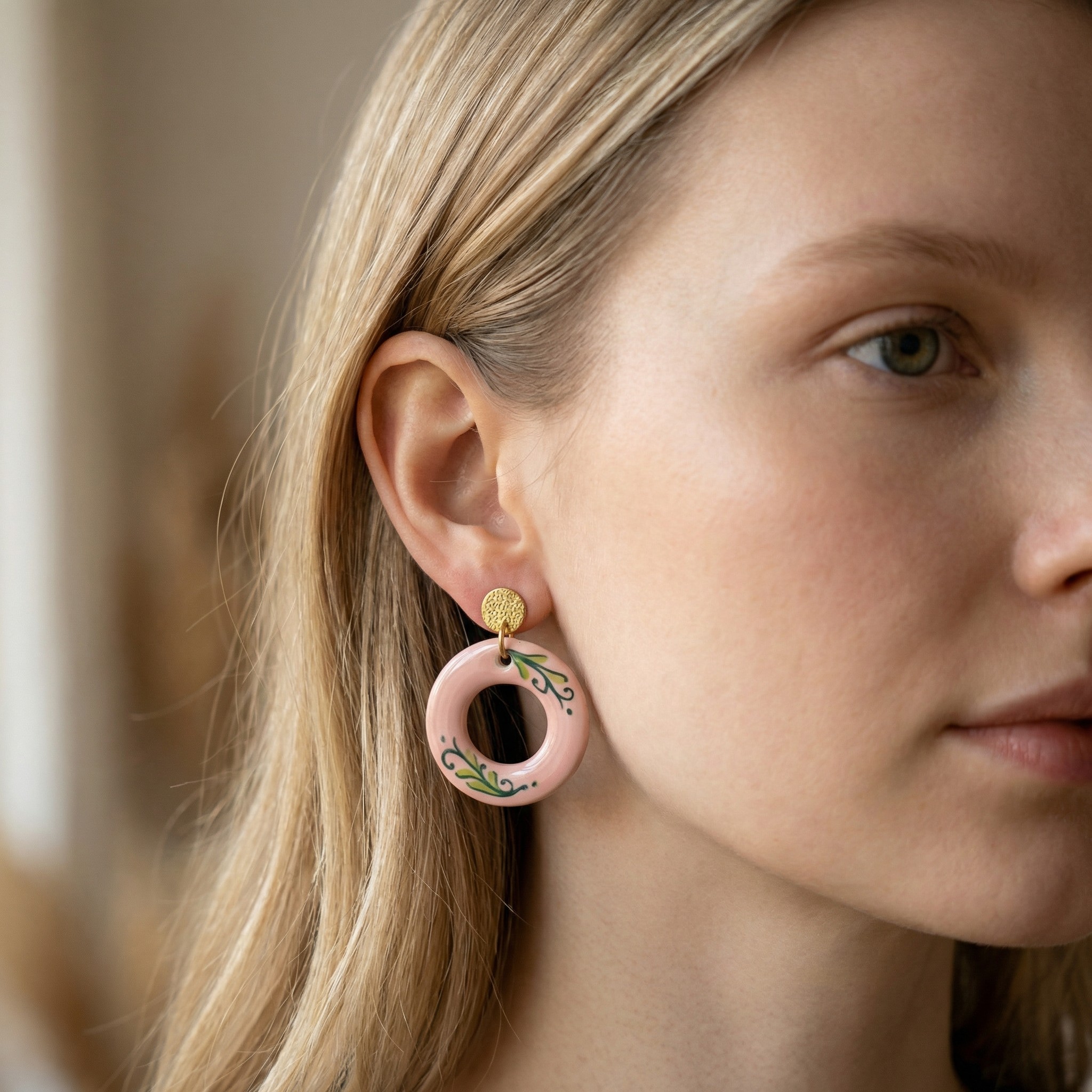 orecchini-earrings-grottega-laterza-puglia-ceramic-cerchio-pink