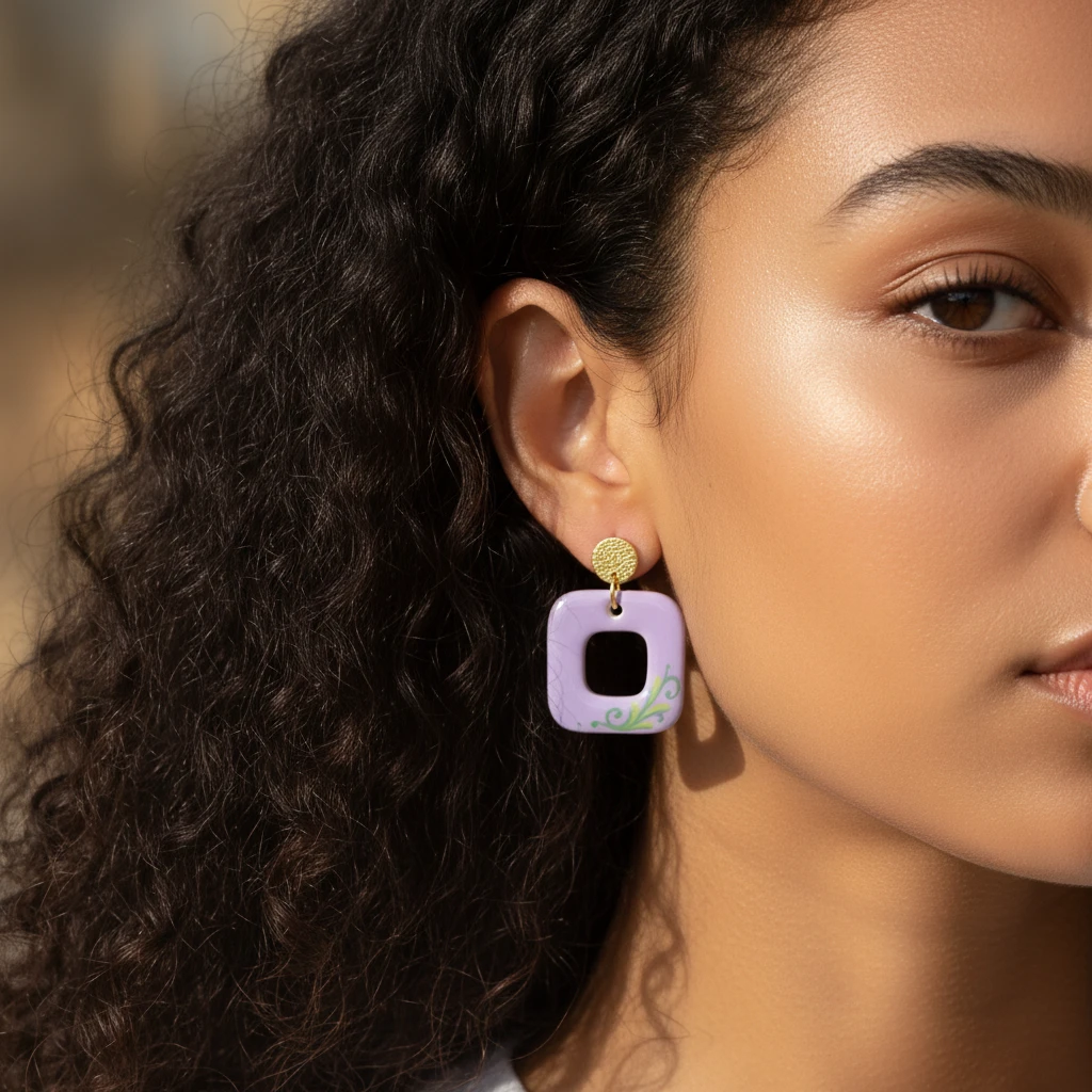 orecchini-earrings-grottega-laterza-puglia-ceramic-quadrato-viola